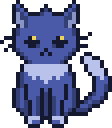 Hanabi, un chat indigo aux yeux d'or